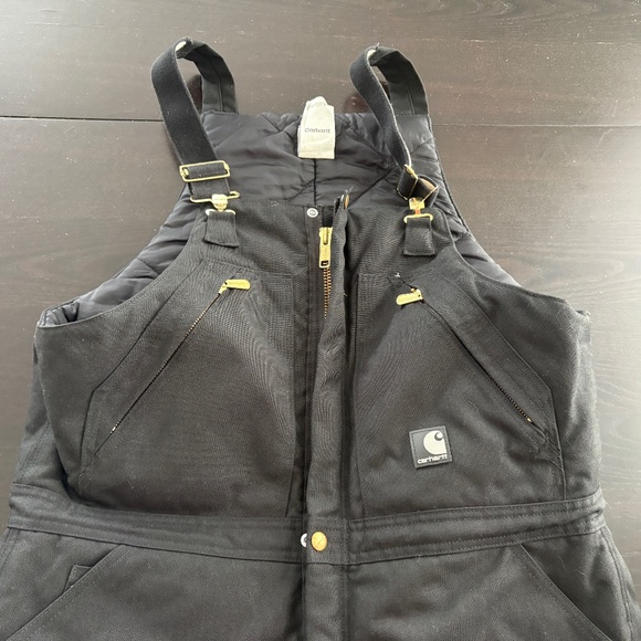 NWOT Mens Carhartt Yukon Biberalls Insulated Zip to Waist Double Knee 38 X 30 - Picture 1 of 10